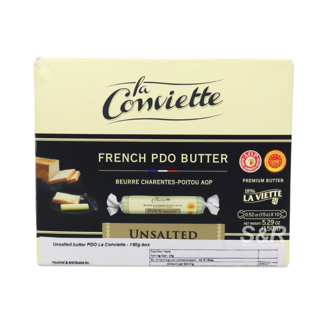 La Conviette French PDO Unsalted Butter 150g